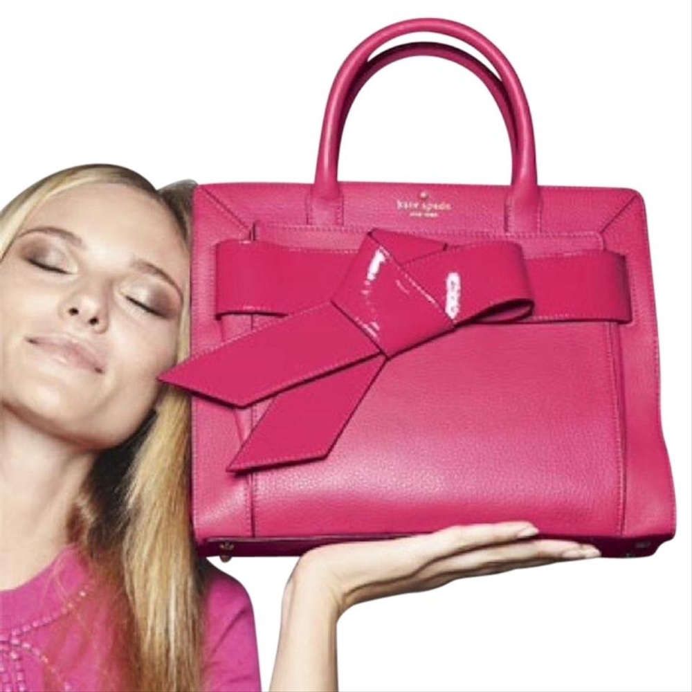 Kate Spade Satchel Bow Valley Rosa Like New!